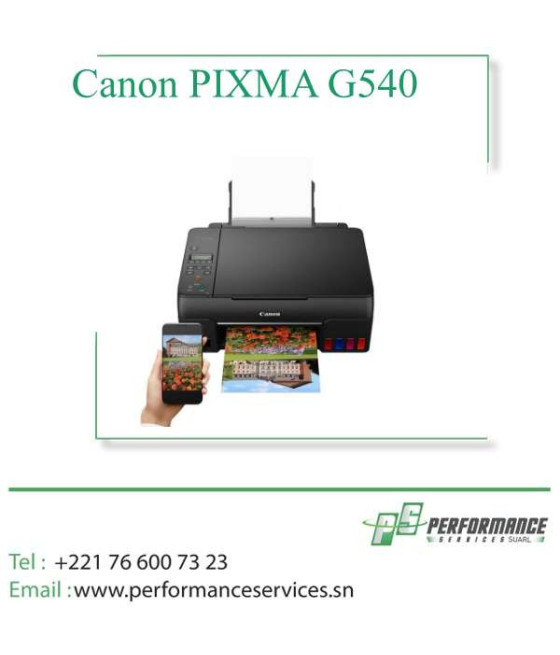 Imprimante multifonction Canon PIXMA G540 à réservoirs rechargeables,