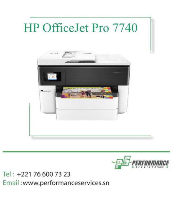 Imprimante HP OfficeJet Pro 7740 thermique A3 4800 X 1200 DPI 22 PPM WIFI