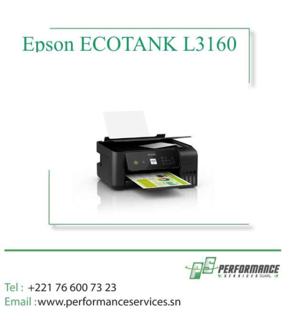 Imprimante Multifonction couleur Epson ECOTANK L3160 / Wi-Fi
