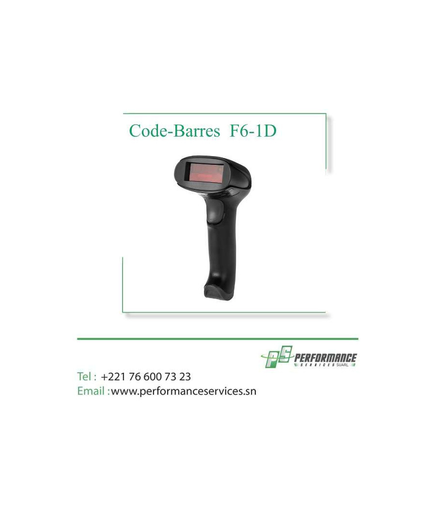 Lecteur de Code-Barres Portable Netum F6-1D Laser Sans Fil 2.4G Hz
