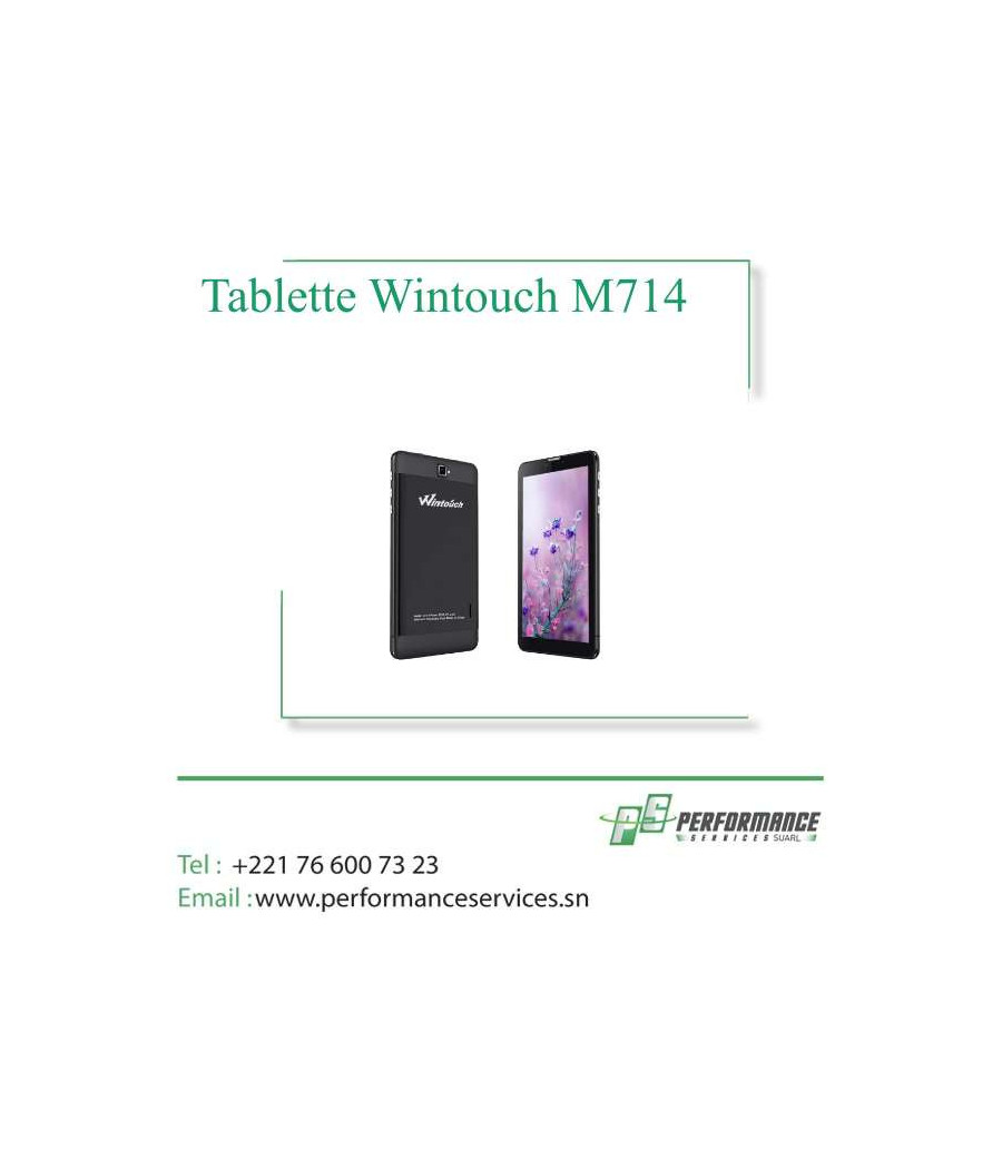 Tablette Wintouch M714 Dual Sim - 7 pouces, 8 Go, 1 Go de RAM, 4G LTE