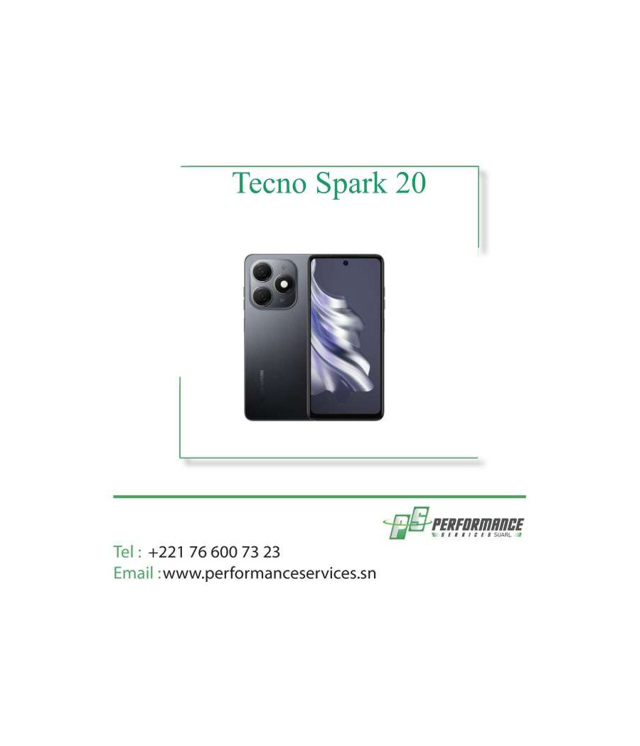 Téléphone tecno Spark 20 Batterie 5000mAp Ecran 6.6″