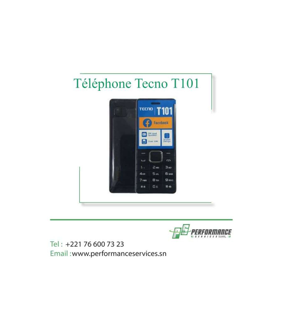 Téléphone Tecno T101 Dual Sim – 1.77 pouces – 1000mAH – Radio FM – Tor