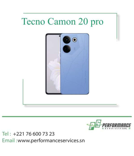 Téléphone Tecno Camon 20 pro 256 Go Ram 8 Go