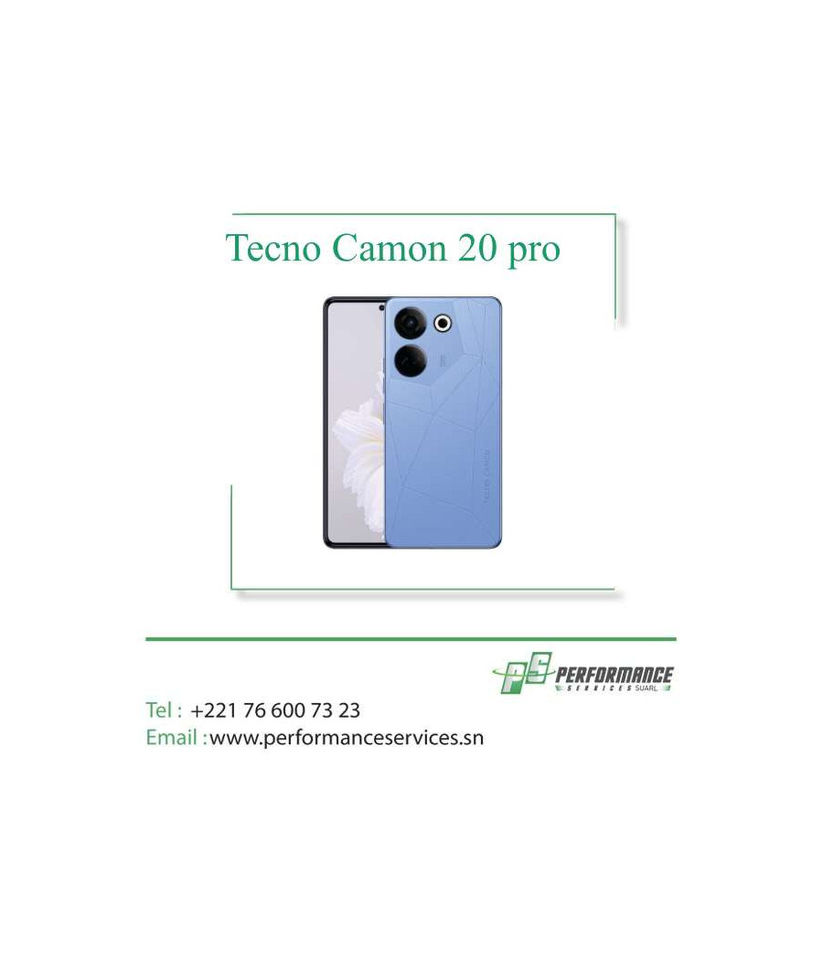 Téléphone Tecno Camon 20 pro 256 Go Ram 8 Go