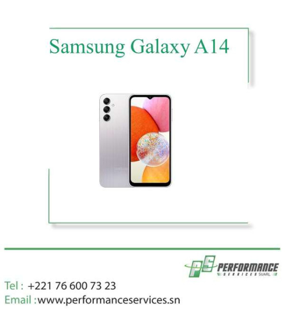 Téléphone Samsung Galaxy A14 Photo 50Mpx – Ecran 6.6″