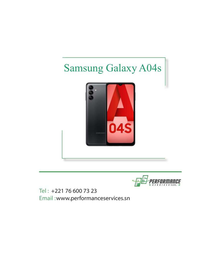 Samsung Galaxy A04s Mémoire 64 Go Ram 4 Go Écran 6.5 Pouces