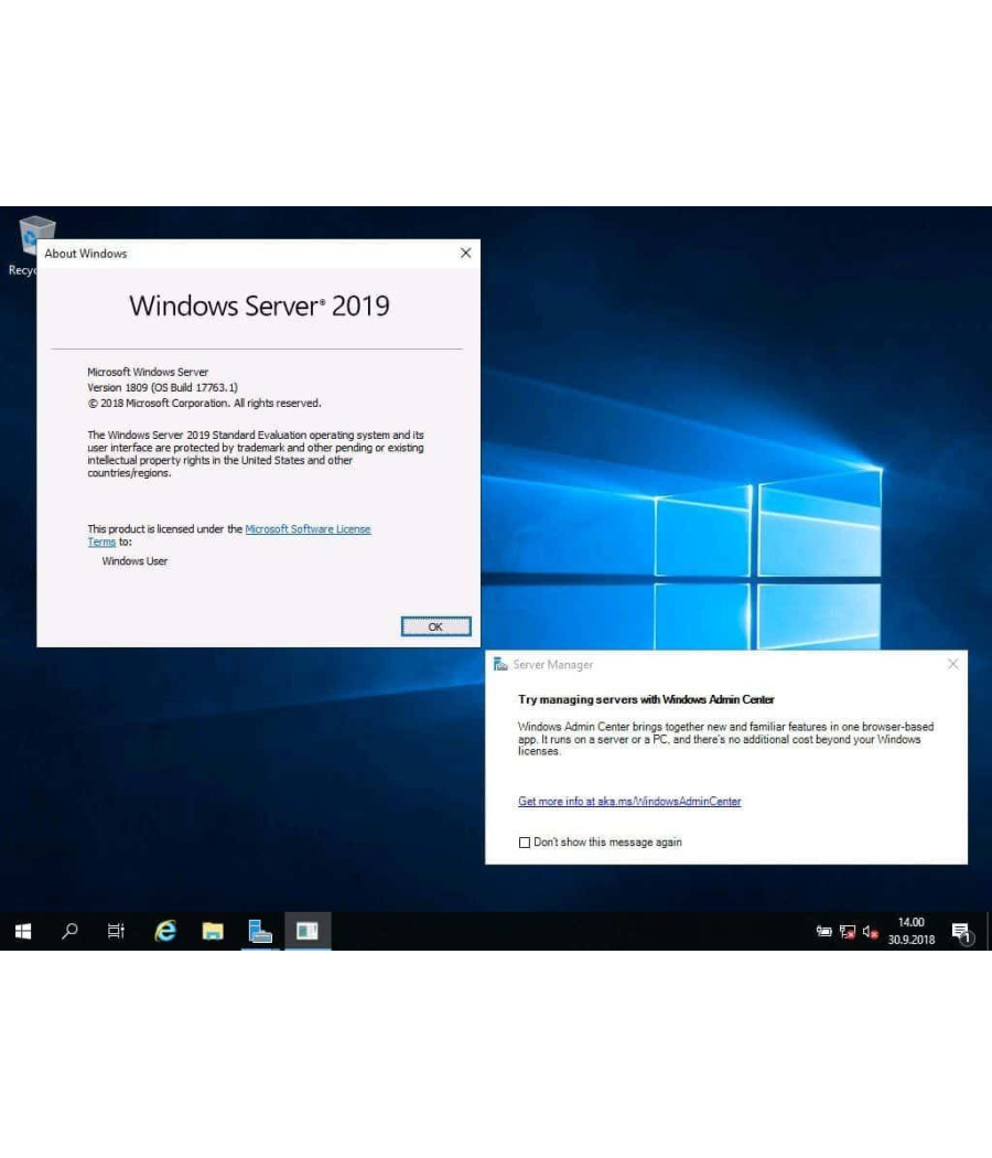 Licence Windows Server 2019