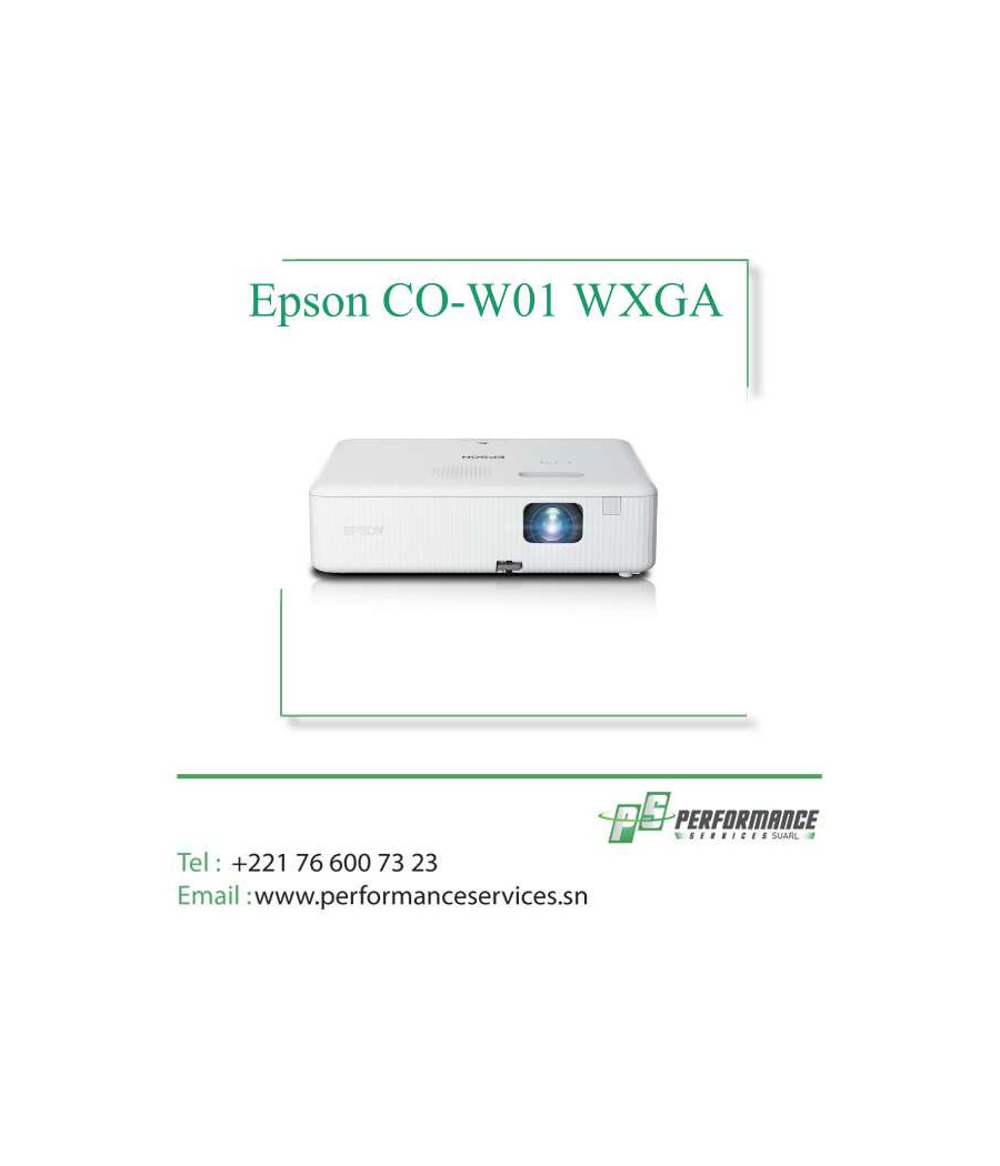 Vidéoprojecteur Professionnel 3LCD EPSON CO-W01 Résolution WXGA 3000 L