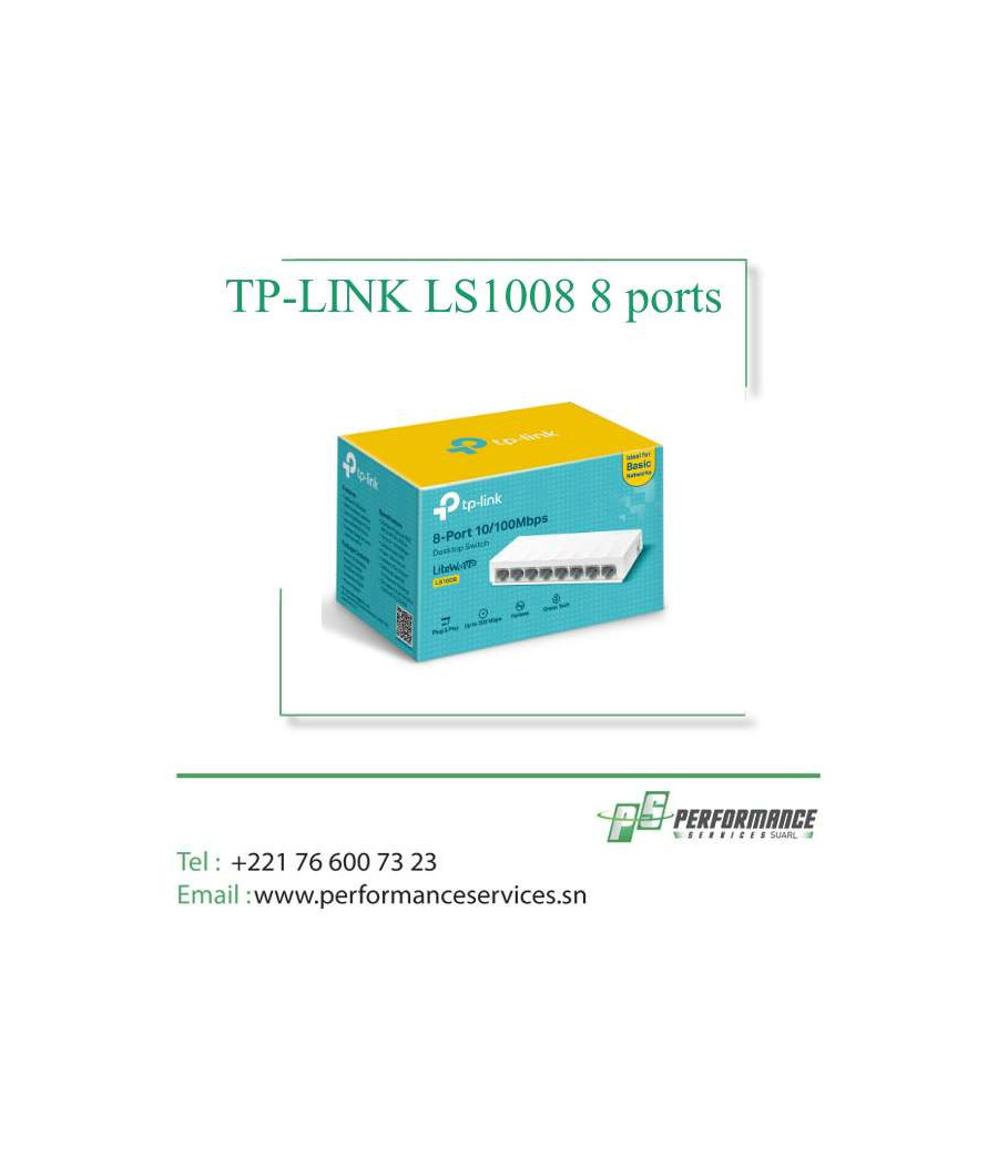 Switch Ethernet TP-LINK LS1008 8 ports 10/100Mbps