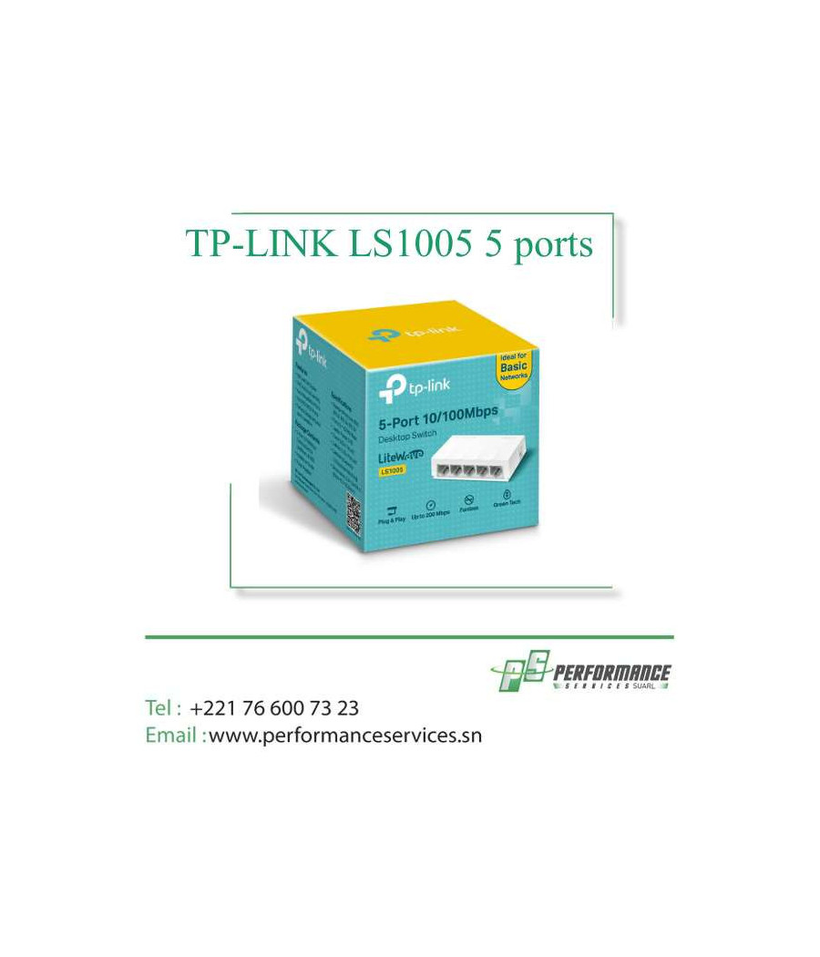 Switch TP-LINK LS1005 5 ports 10/100Mbps