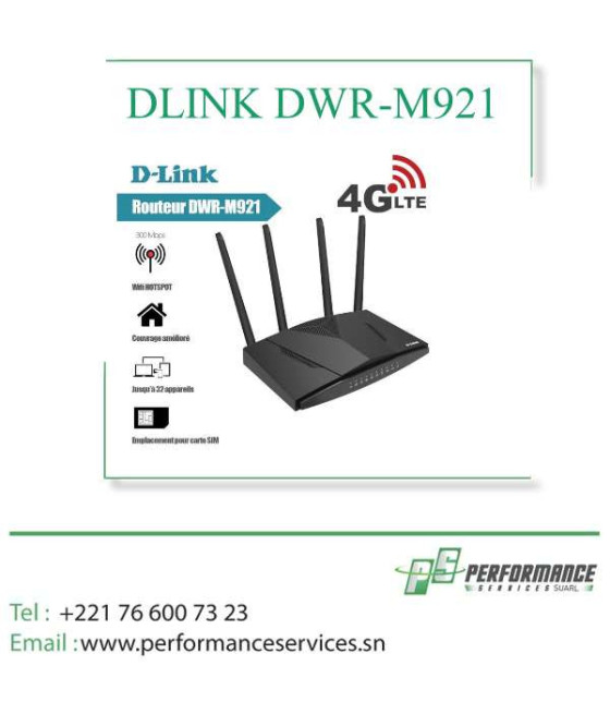 Modem Routeur D-LINK DWR-M921 WIFI 4G-LTE