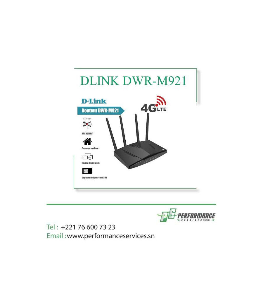 Modem Routeur D-LINK DWR-M921 WIFI 4G-LTE