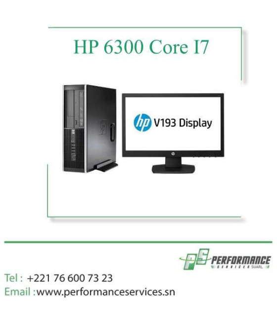Ordinateur de bureau HP 6300 Core I7 Disque 500 Go Ram 4 Go