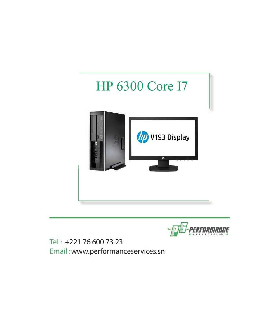 ORDINATEUR BUREAU HP 6300 I3/4GB/1TB/ ECRAN 22 HDMI VGA FULL HD
