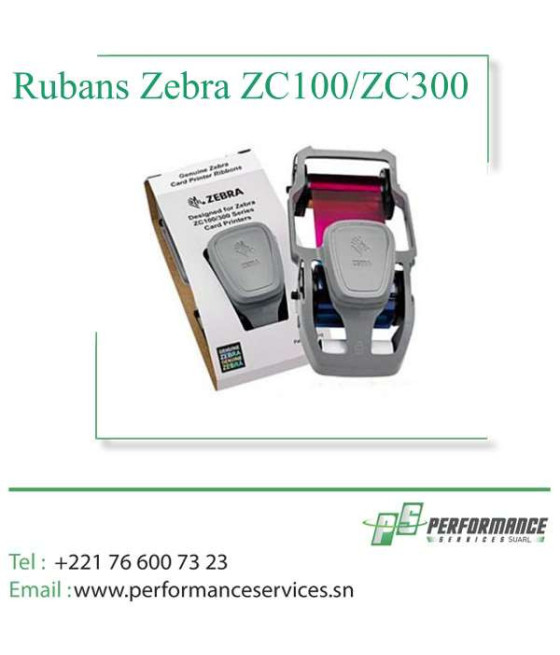 Rubans Zebra ZC100/ZC300 YMCKO 200 impression