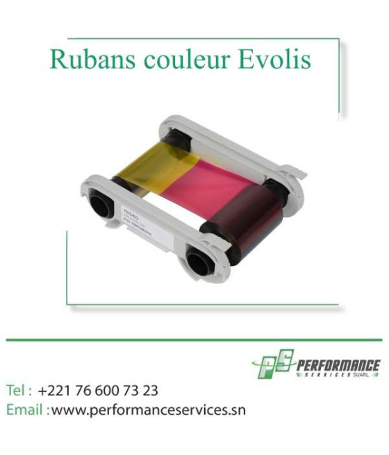 Ruban couleur Evolis R5F008EAA YMCKO - 300 impression