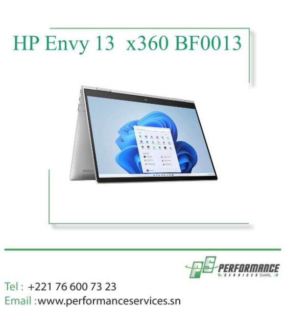 HP Envy 13  x360 BF0013 Intel Core i7-1250U 12è Génération- 8 Go / 512