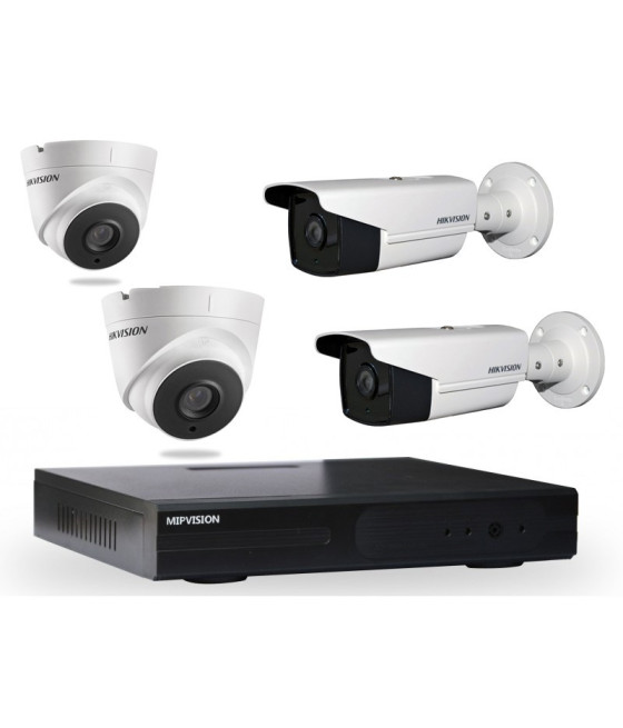 Kit vidéo surveillance 4 cameras et DVR Turbo HD Hikvision