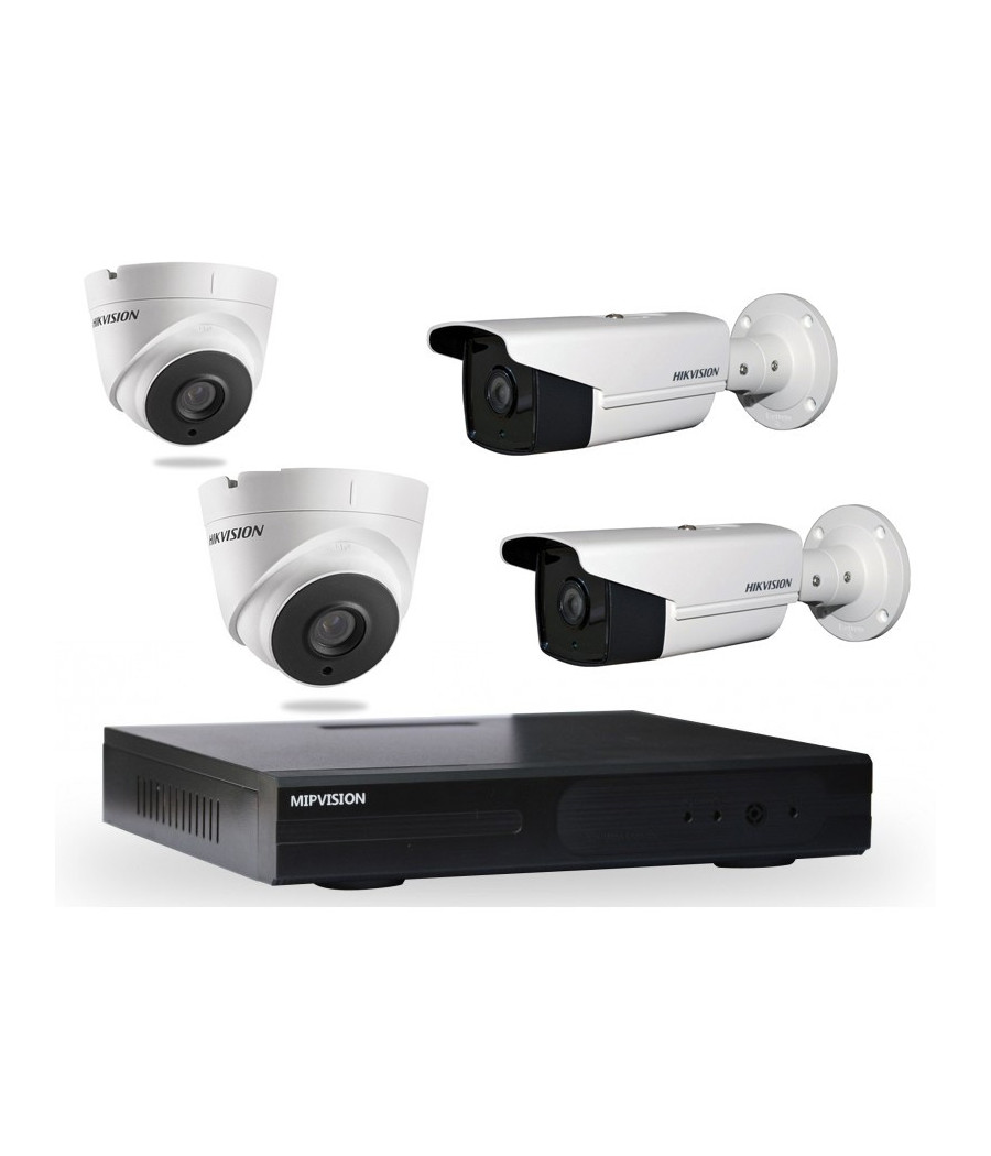 Kit vidéo surveillance 4 cameras et DVR Turbo HD Hikvision