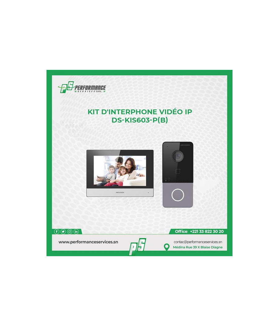 Kit d'interphone Hikvision IP Ultra Villa avec Prox