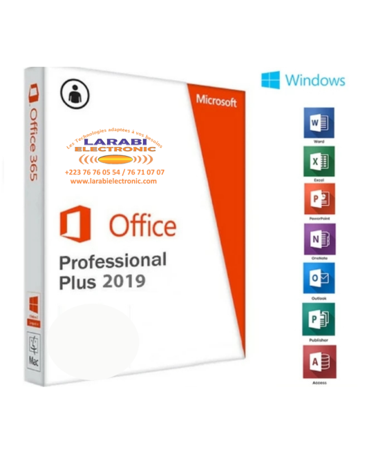 Licence Electronique Office 2019 Pro Professionnel