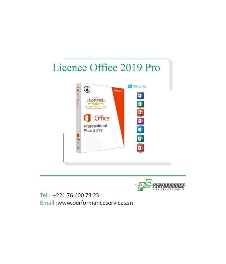 Licence Electronique Office 2019 Pro Professionnel