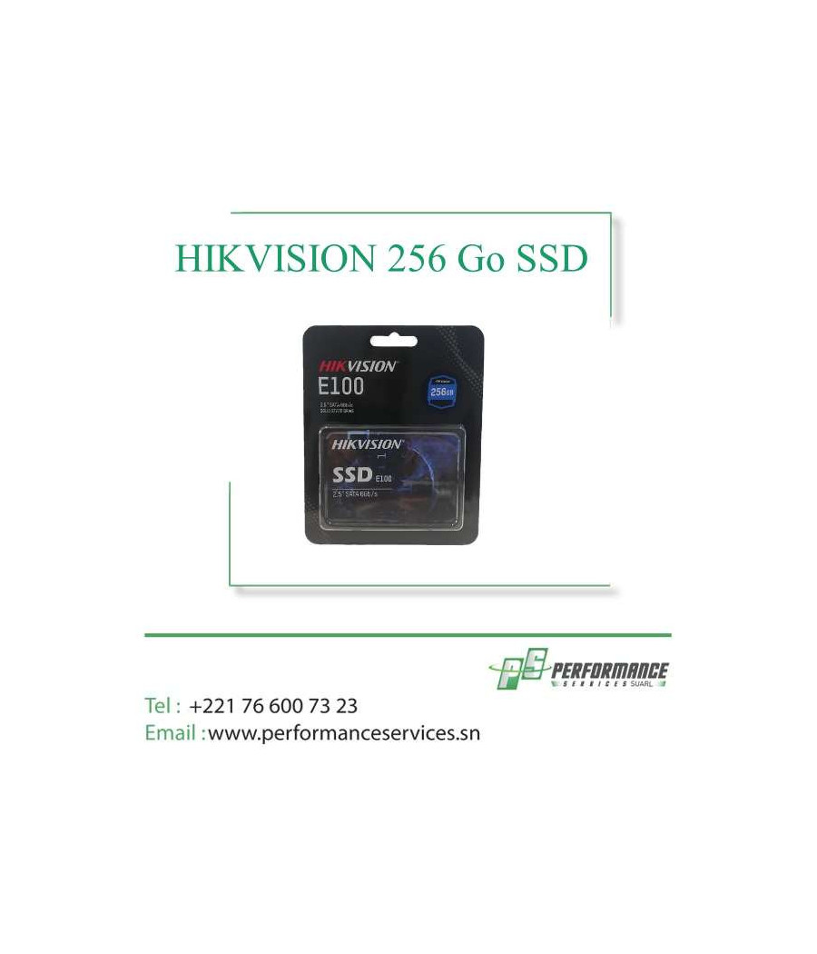 Disque Dure Interne Portable SSD Sata Hikvision E100 2.5" 256 Go SATA