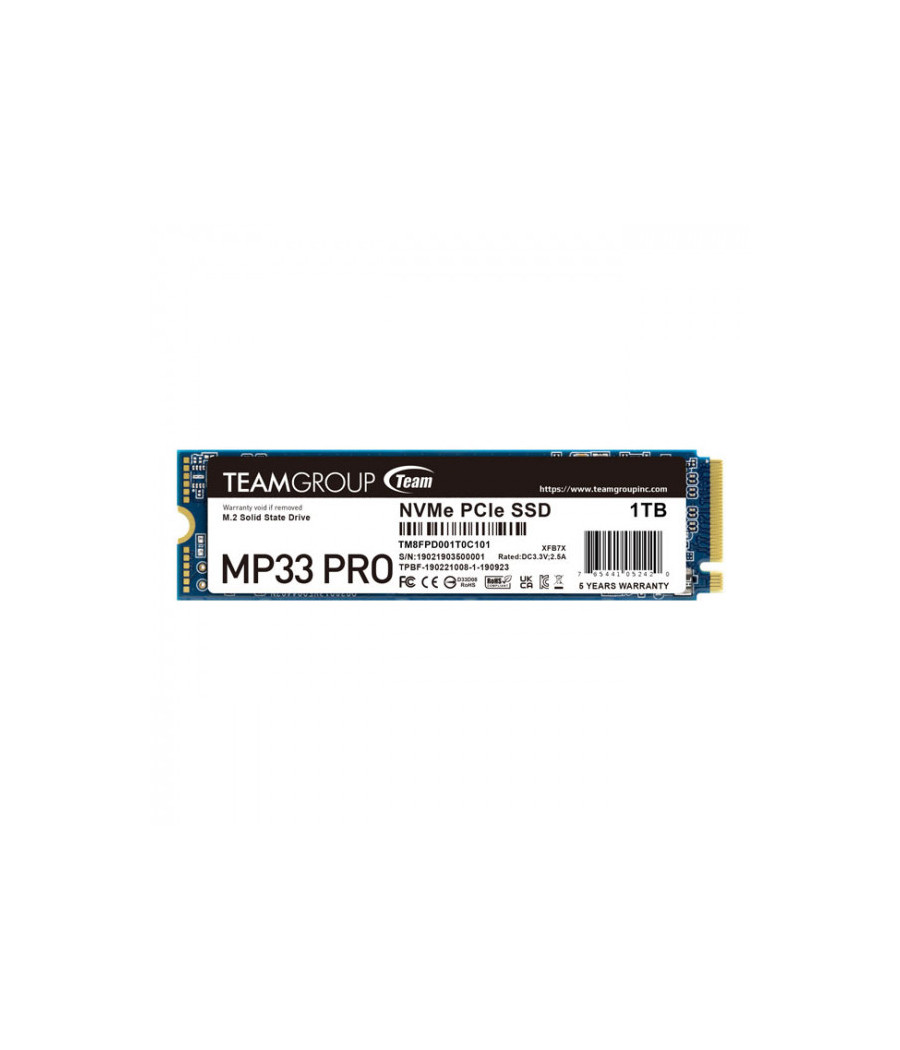 Disque Dure Interne SSD Team Group MP33 M.2 PCIe NVMe 1 To