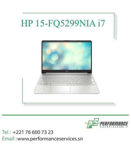 Laptop HP 15s-FQ5299NIA core i7 12eme génération 8Go RAM 512Go SSD 2Go
