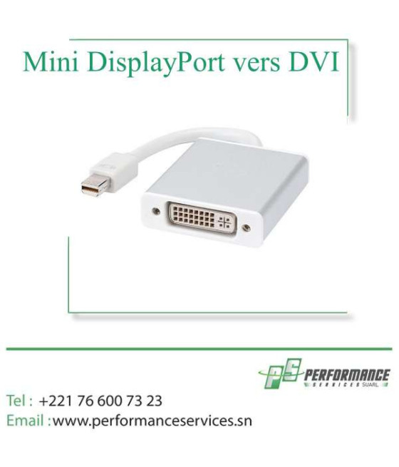 Convertisseur Mini DisplayPort vers DVI