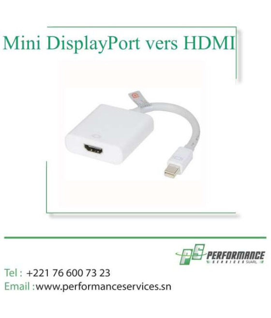 Convertisseur  vidéo Mini DisplayPort vers HDMI