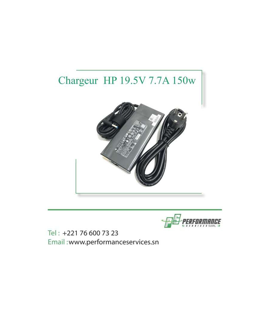 Chargeur d' ordinateur portable HP 15, 19.5V 7.7A 150W