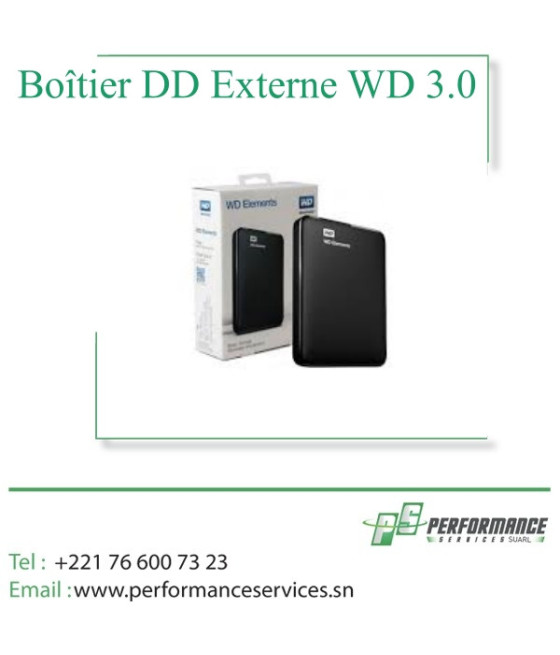 Boîtier Disque Dur Externe Western Digital 2.5 avec USB 3.0