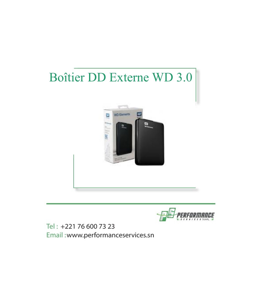 Boîtier Disque Dur Externe Western Digital 2.5 avec USB 3.0