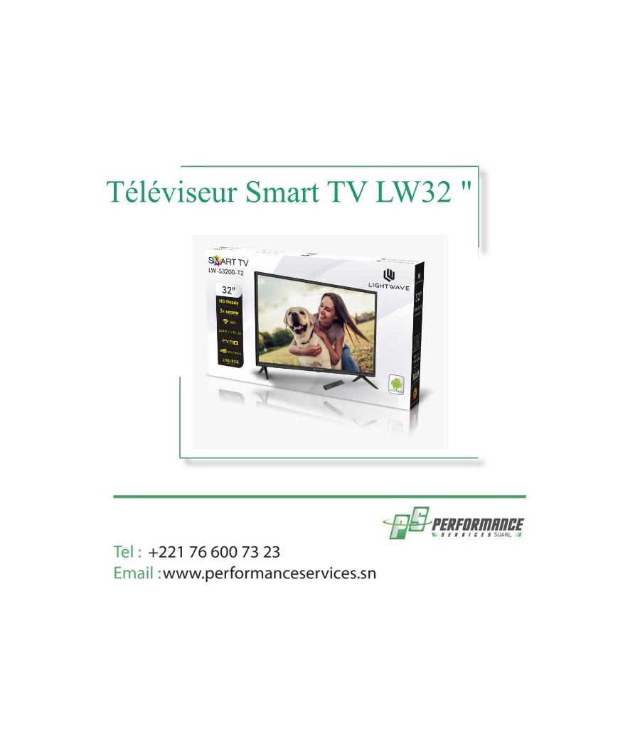 Téléviseur Smart TV Light Wave  Android 32 pouces