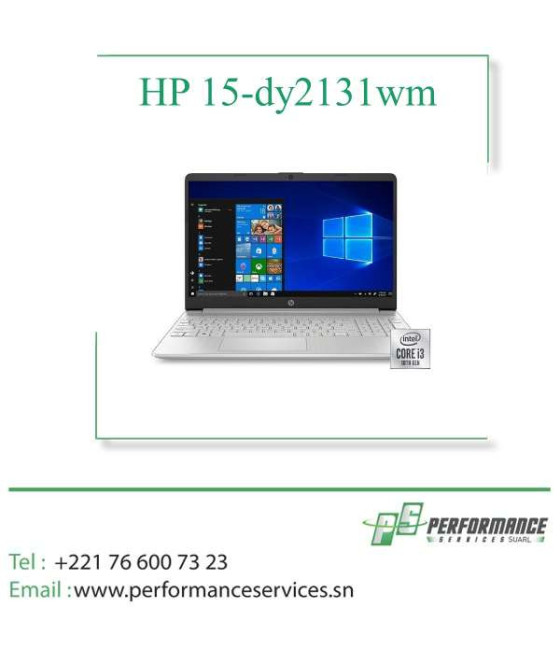 HP 15-dy2131wm Intel Core i3-1115G4 3 GHz 8Go RAM 256 Go SSD 15,6" FHD