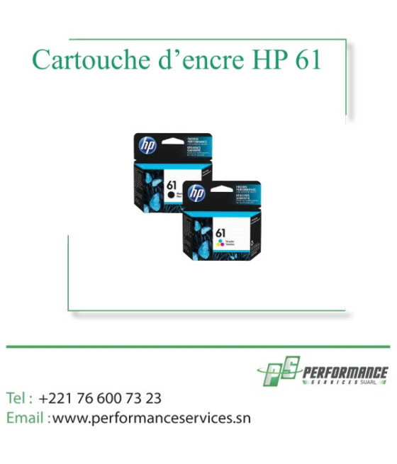 Cartouche D’encre HP 61 Original Noir Ou Couleur