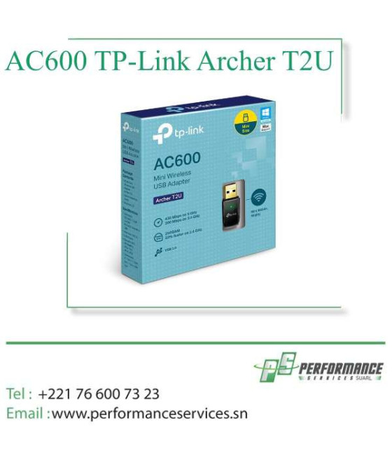 Clé WiFi TP-LINK bi-bande AC600 ARCHER T2U