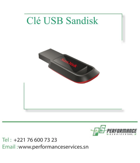 Clé USB SanDisk 2.0 Noir/Rouge