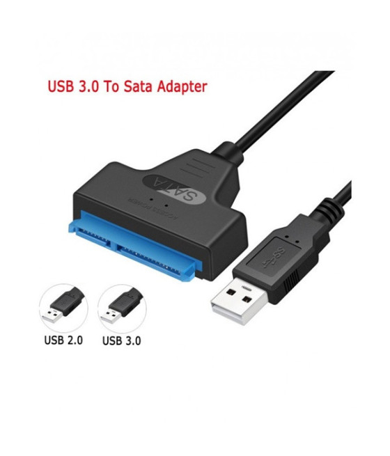 Adaptateur USB 3.0 vers SATA câble 22 broches pour disque dur HD 2.5 S