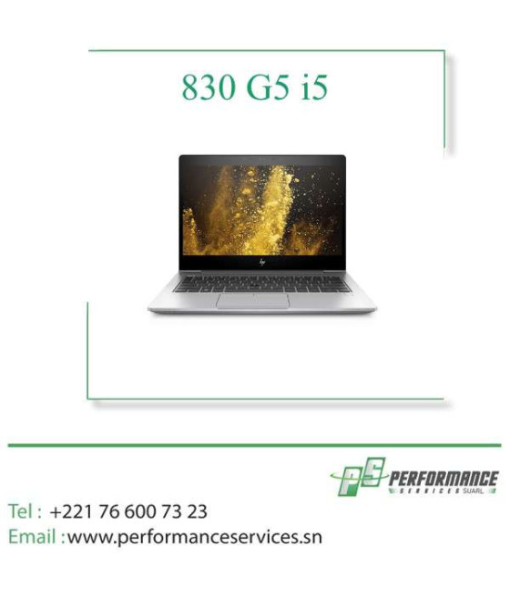 HP EliteBook 830 G5 13.3" Core i5-8250U RAM 8Go Stockage 256Go SSD 10