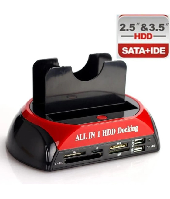 Station d'accueil dock pour disque dur 2,5"/3,5" USB pour SSD HDD SATA