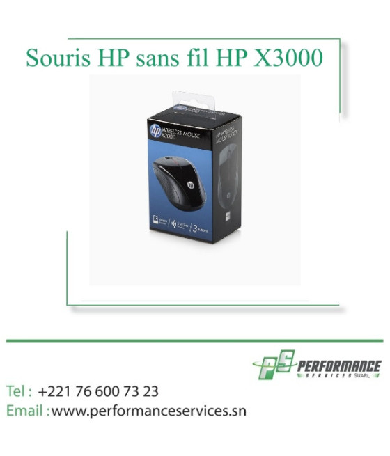 Souris HP sans fil HP X3000