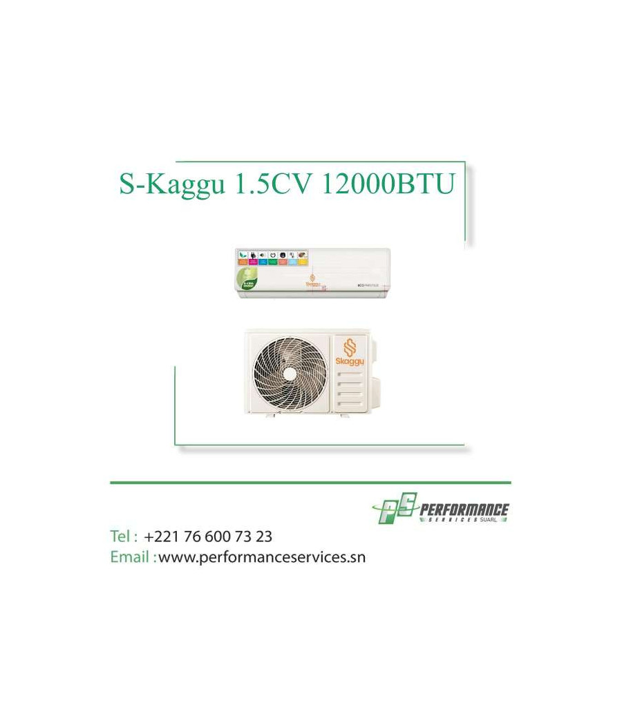 Climatiseur Split Inverter S-Kaggu 1.5CV 12000BTU