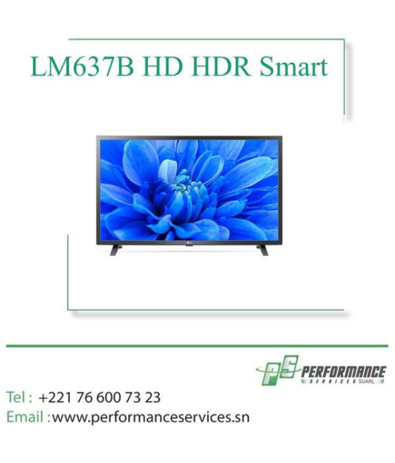 Téléviseur LG LED Smart TV 32 pouces Série LM637B HD HDR Smart TV LED