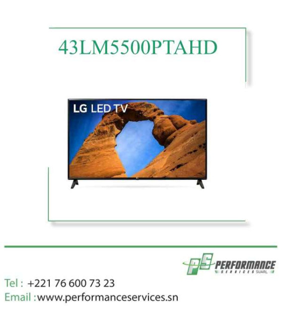 Téléviseur LG LED Smart TV 43 pouces Série 43LM5500PTAHD Smart TV LED