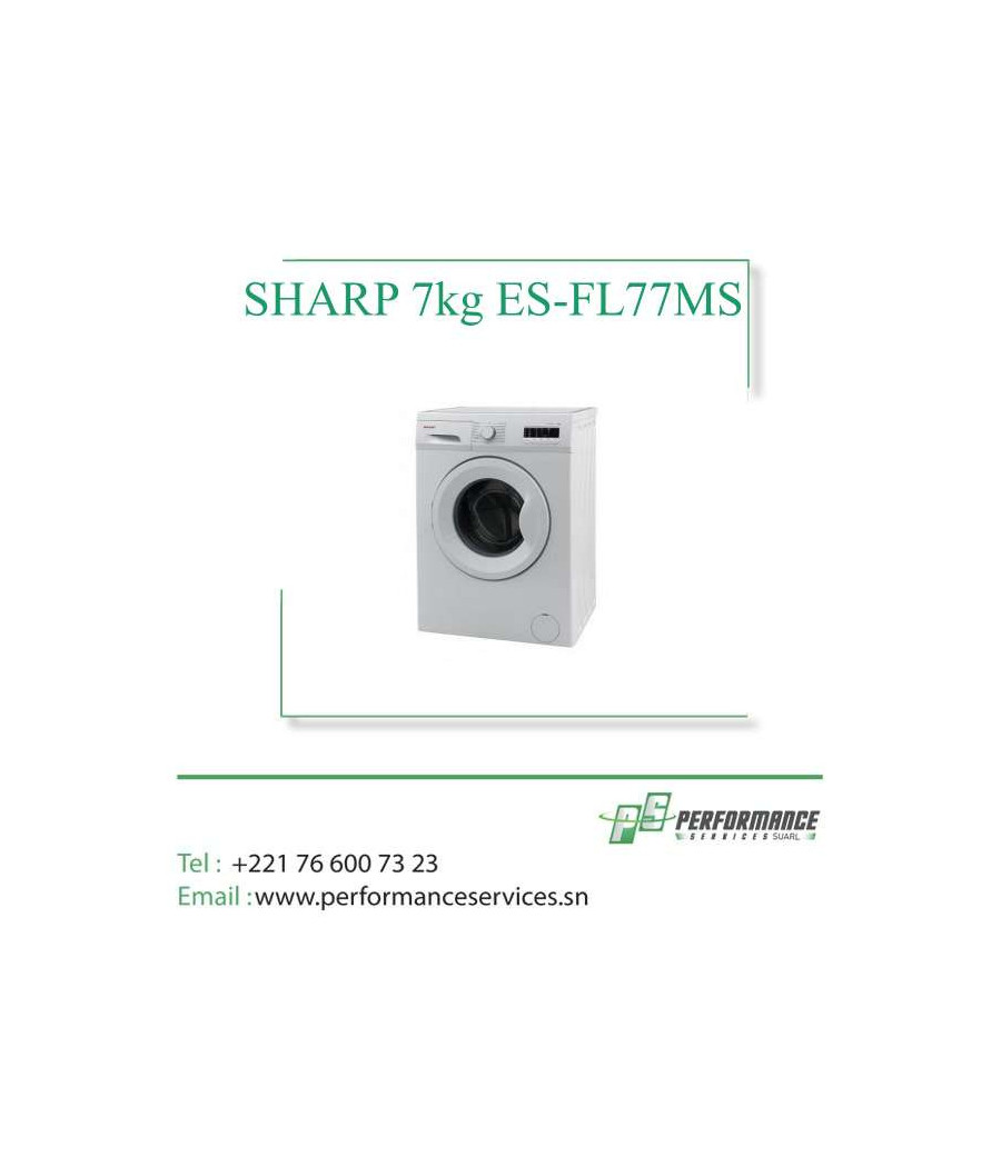 Machine à laver SHARP 7kg Automatique ES-FL77MS