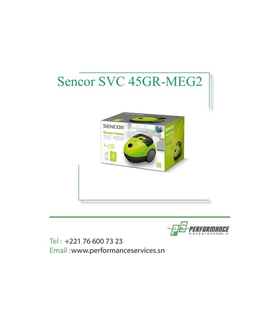 Aspirateur avec sac Sencor 1200W SVC 45GR-MEG2