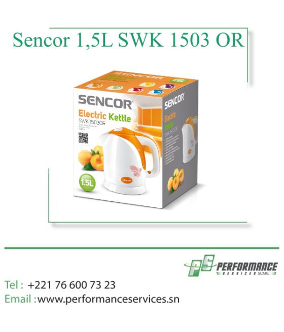 Bouilloires électriques Sencor 1,5L SWK 1503 OR